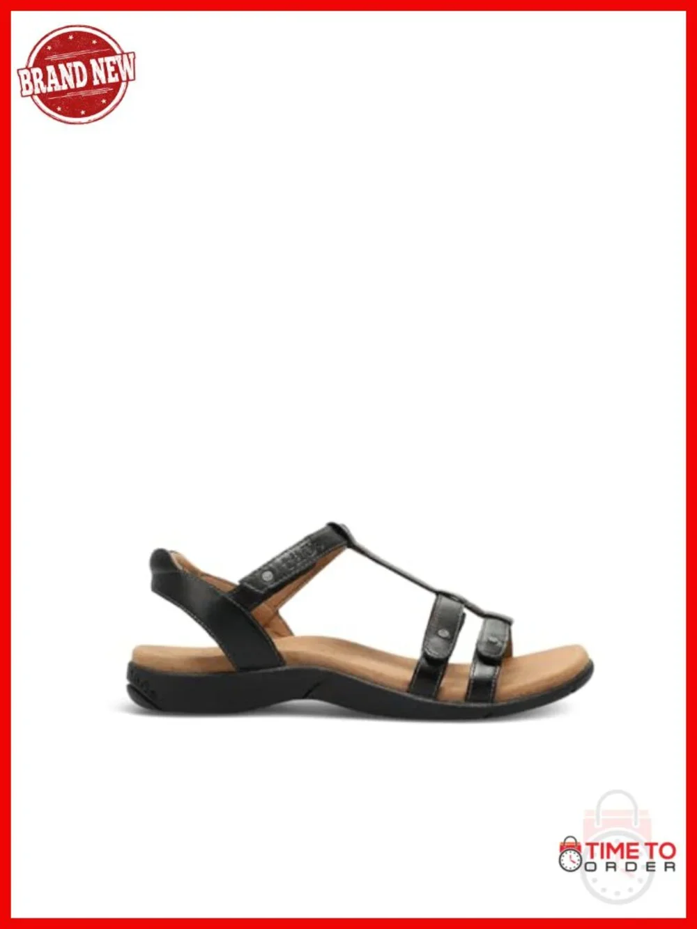 Full Grain Leather Arch & Metatarsal Support Slide Sandal